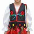 KAMIZELKA LUDOWA CZARNA 116-140