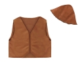 ZESTAW PASTUSZEK BRĄZOWY 134-140 2el