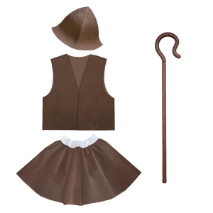 ZESTAW PASTUSZEK BRĄZOWY 116-140 4el