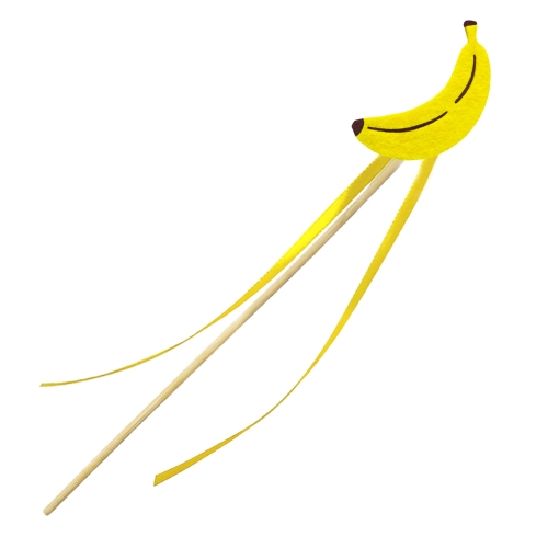 RÓŻDŻKA BANAN FILCOWA ŻÓŁTA