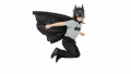 ZESTAW BATMAN CZARNY PELERYNA 90cm 2el