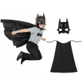 ZESTAW BATMAN CZARNY PELERYNA 75cm 2el