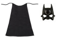 ZESTAW BATMAN CZARNY PELERYNA 75cm 2el