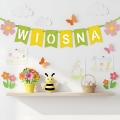 BANER WIOSNA FILCOWY ZIELONO-ŻÓŁTY 3m