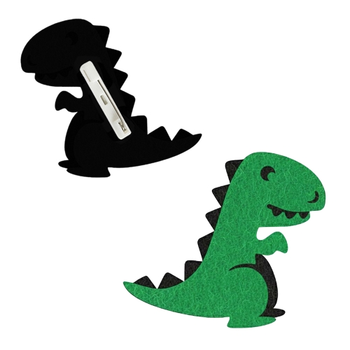 PRZYPINKA DINOZAUR FILCOWY ZIELONY 6,5x6cm