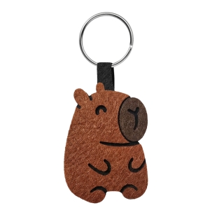 BRELOK KAPIBARA FILCOWY BRĄZOWY
