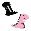 PRZYPINKA DINOZAUR FILCOWY RÓŻOWY 6,5x6cm