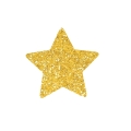 PRZYPINKA GWIAZDKA PIANKOWA ZŁOTA 7cm