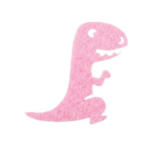 FRONT DINOZAUR FILCOWY RÓŻOWY 6,5x6cm