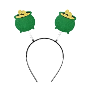 OPASKA GARNEK ZŁOTA FILCOWA ZIELONA