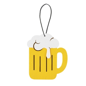 ZAWIESZKA KUFEL PIWA FILCOWA ŻÓŁTA