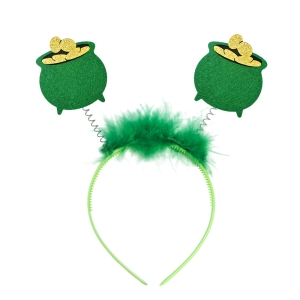 OPASKA GARNEK ZŁOTA FILCOWA ZIELONA