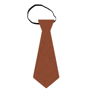 KRAWAT FILCOWY JASNOBRĄZOWY