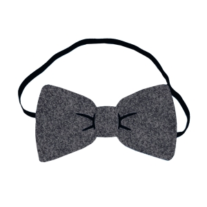 MUCHA Z GUMKĄ FILCOWA GRAFITOWA