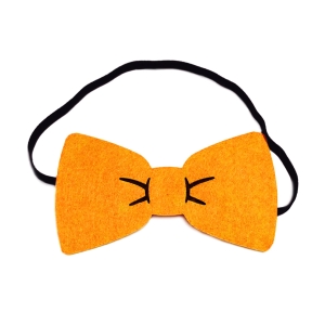 MUCHA Z GUMKĄ FILCOWA POMARAŃCZOWA