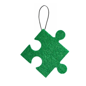 ZAWIESZKA PUZZELEK FILCOWA ZIELONA 5,5cm