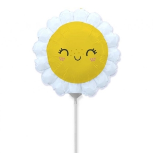 BALON STOKROTKA UŚMIECHNIĘTA ŻÓŁTY 14" 36cm