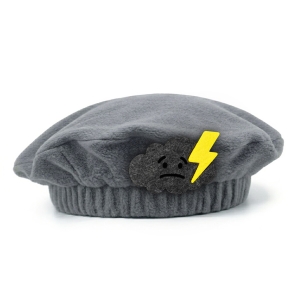 BERET BURZA POLAROWY SZARY