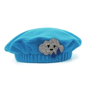 BERET DESZCZ POLAROWY NIEBIESKO-SZARY
