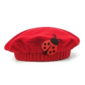 BERET BIEDRONKA POLAROWY CZERWONY