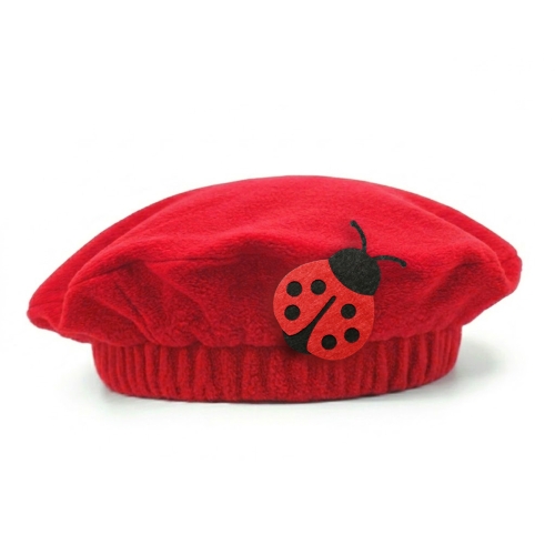 BERET BIEDRONKA POLAROWY CZERWONY