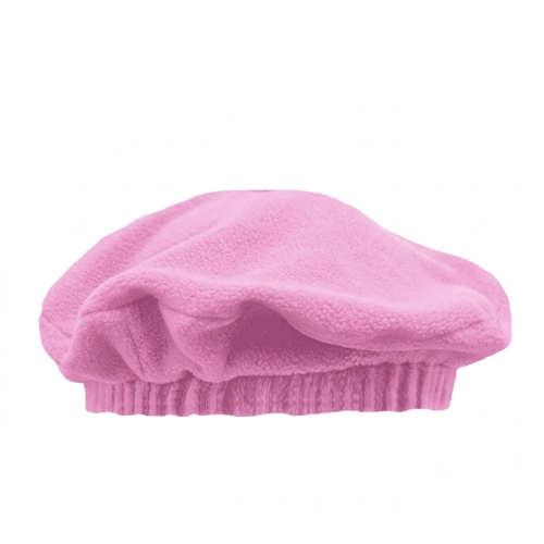 BERET DZIECIĘCY BEZ ANTENKI POLAROWY RÓŻOWY
