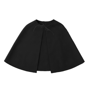 PELERYNA GŁADKA PONGEE CZARNA XL