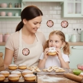 OPASKA DONUTY PĄCZKI FILCOWA BRĄZOWO-RÓŻOWA