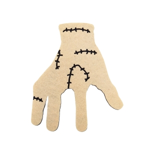 PANEL RĄCZKA RODZINA ADDAMSÓW FILCOWA BEŻOWA 14x12cm