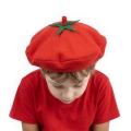 BERET DZIECIĘCY OWOCE Z SZYPUŁKĄ CZERWONY