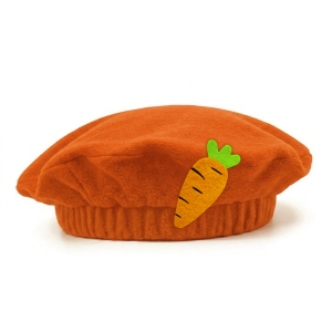 BERET MARCHEWKA POLAROWY POMARAŃCZOWY