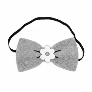 MUCHA KWIATEK FILCOWA SZARA