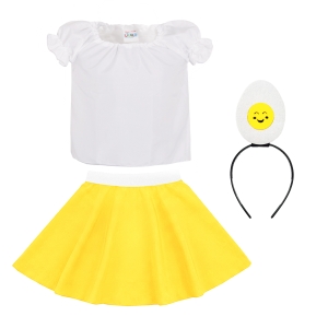 ZESTAW JAJKO NA TWARDO BIAŁO-ŻÓŁTY 98-110 4el