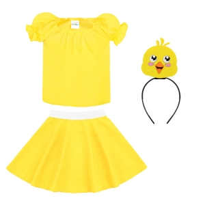 ZESTAW KURCZACZEK ŻÓŁTY 134-140 4el