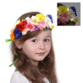 WIANEK OPASKA KWIATY ŚWIECĄCY LED SZEROKI KOLOROWY