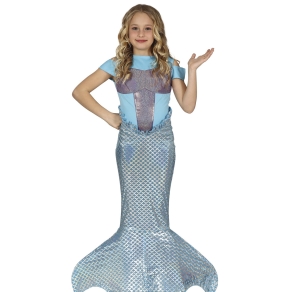 STRÓJ SUKIENKA SYRENKA BŁĘKITNY 125-135