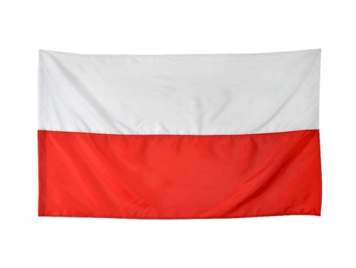 FLAGA POLSKA DUŻA BIAŁO-CZERWONA 110x68cm