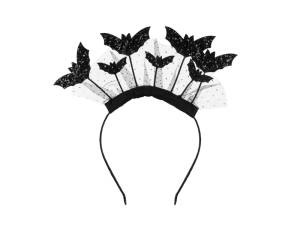 OPASKA NIETOPERZE TIUL CZARNA