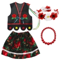 ZESTAW KRAKOWIANKA CZARNY 116-128 4el