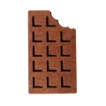 EMBLEMAT CZEKOLADA FILCOWA JASNOBRĄZOWA 7x4,5cm
