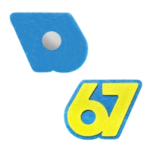 MAGNES SIX SEVEN 67 FILCOWY NIEBIESKO-ŻÓŁTY