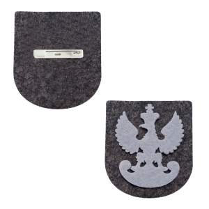 PRZYPINKA HERB ORZEŁ LEGIONOWY SZARY 5,5x5cm