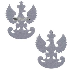 PRZYPINKA ORZEŁ LEGIONOWY FILCOWA SZARA 5x4cm