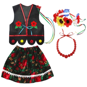 ZESTAW KRAKOWIANKA CZARNY 98-110 4el