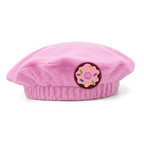 BERET DONUT POLAR RÓŻOWY