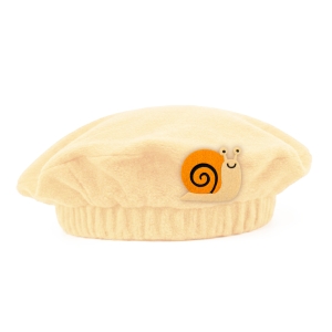 BERET ŚLIMAK POLAR BEŻOWY