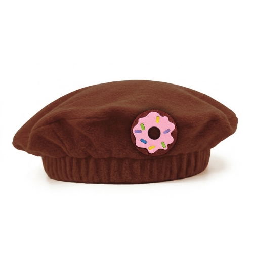 BERET DONUT POLAR BRĄZOWY