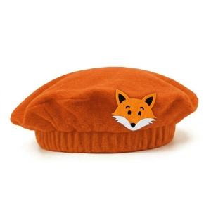 BERET LISEK POLAR POMARAŃCZOWY