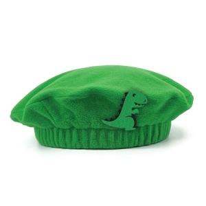BERET DINOZAUR POLAR ZIELONY