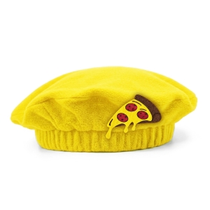 BERET PIZZA POLAR ŻÓŁTY